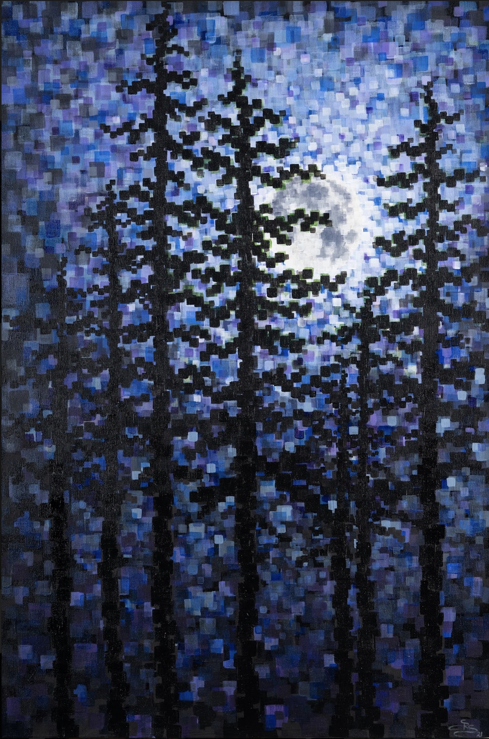 Pixilated Moonlight by Shauna Scott